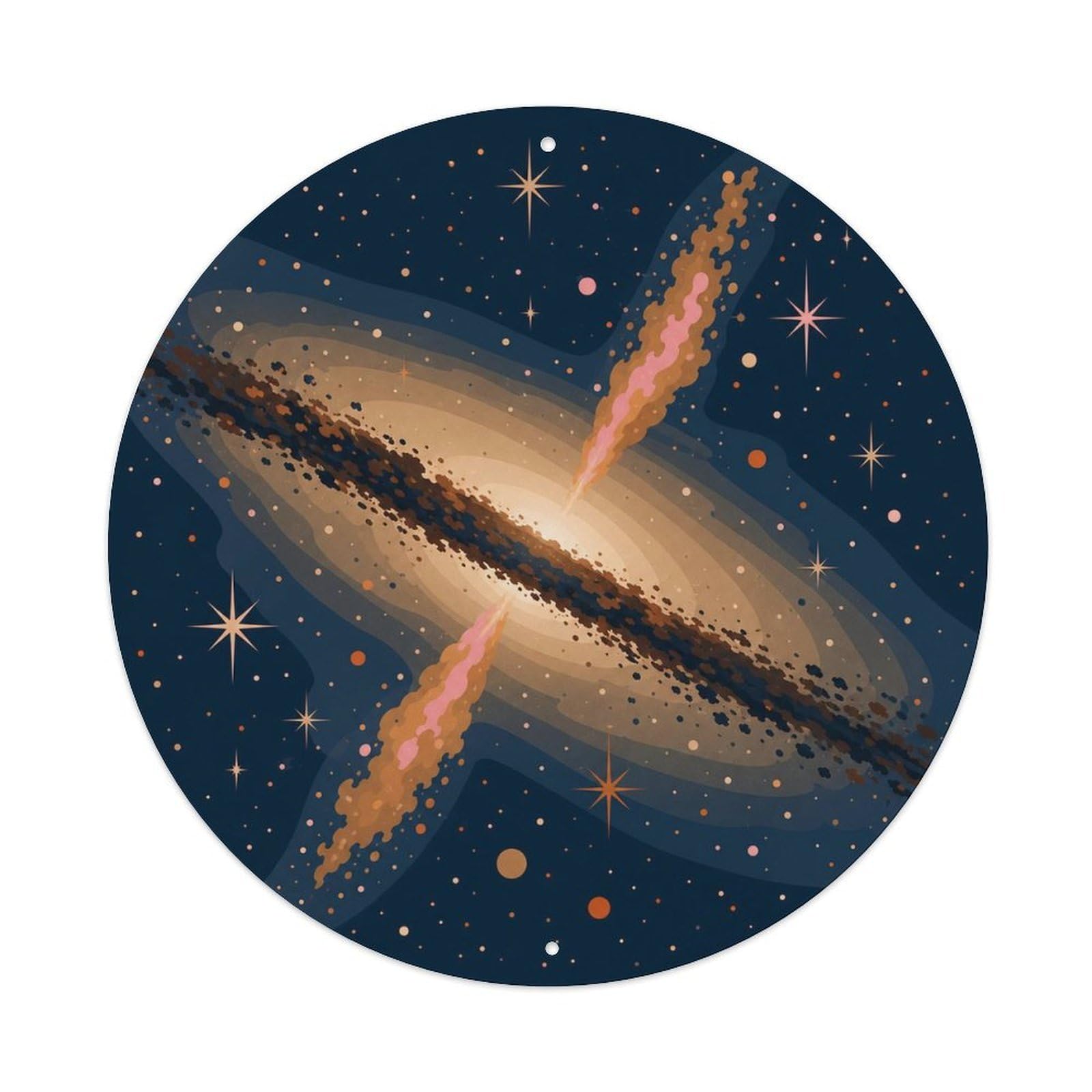 Odgynaw 8X8inch(20X20cm) Cosmic Centaurus A Galaxy Starry Sky Celestial Space Metal Tin Sign