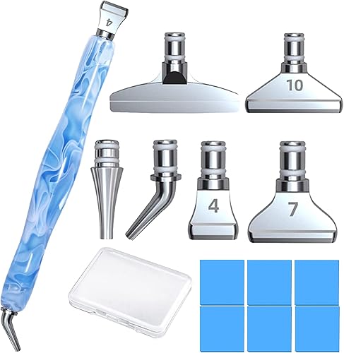 Miniatura 6 de Diamond Painting Art Club - Juego de lápices con punta de acero inoxidable, multicolocadores y pegamento de arcilla para pintura de diamantes, arte