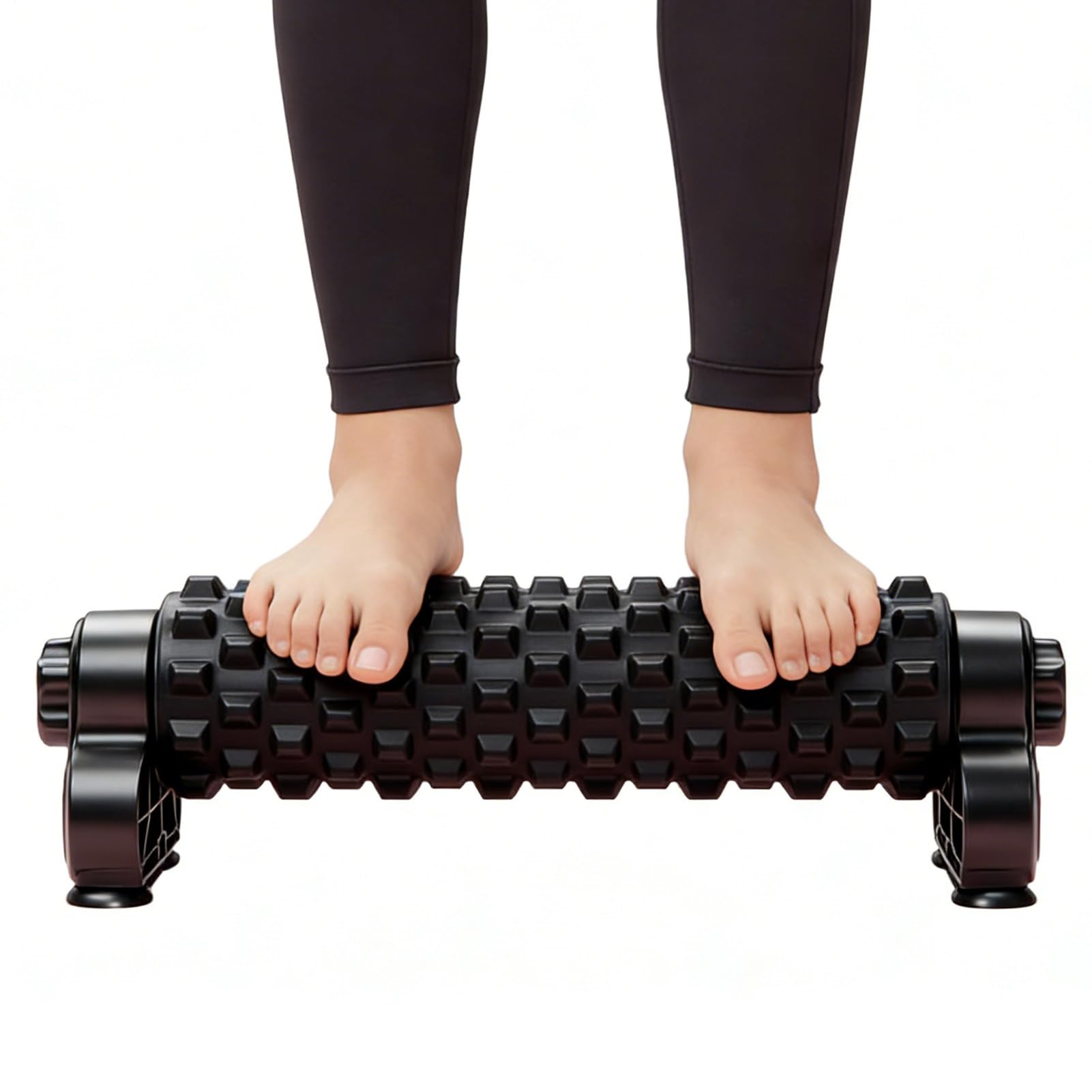 Wałek do Ćwiczeń z Pianki Głębokie Rozciąganie Mięśni Z Przyssawkami | Wałek do Rolowania Ciała dla Aktywnych z Podstawką Do Ćwiczeń W Domu Pilates Po Treningu