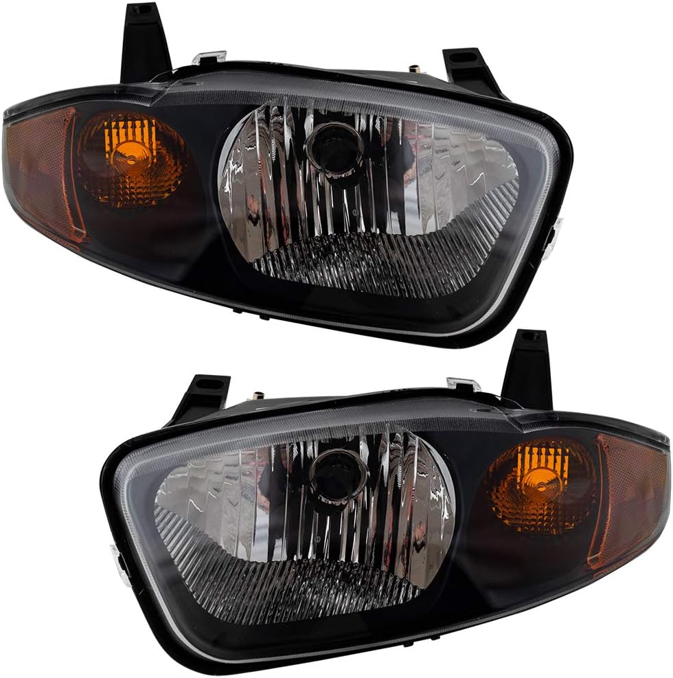 Brock Replacement Driver and Passenger Set Headlights Compatible with 22707274 22707273