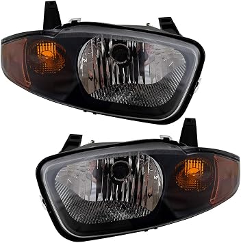 Brock Replacement Driver and Passenger Set Headlights Compatible with 22707274 22707273