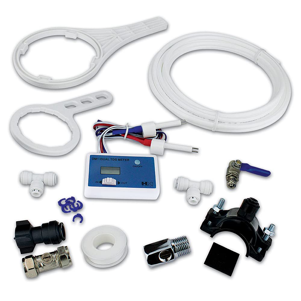 Finerfilters Sistema Osmosi Inversa Dentale RO A 4 Stadi 100GPD: Con Pompa, Manometro E Misuratore TDS - 2