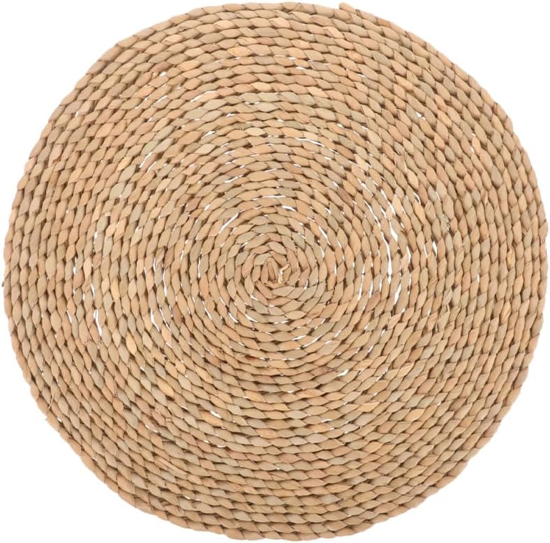 Lurrose Meditation Cushion: Round Floor Cushion - Woven Boho Floor Pillow for Yoga Zen Home Decor