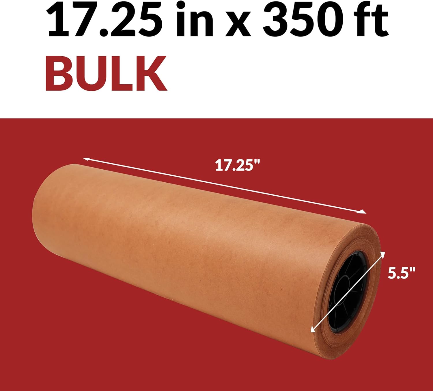 Made in USA | Bulk Value 17.25 in x 350 ft (4200 in) Reli. Pink Butcher Paper w/Dispenser Box | Serrated Cutting Blade | Food Grade Kraft Butcher Paper for Smoking Meat | Unwaxed, Meat Wrapping