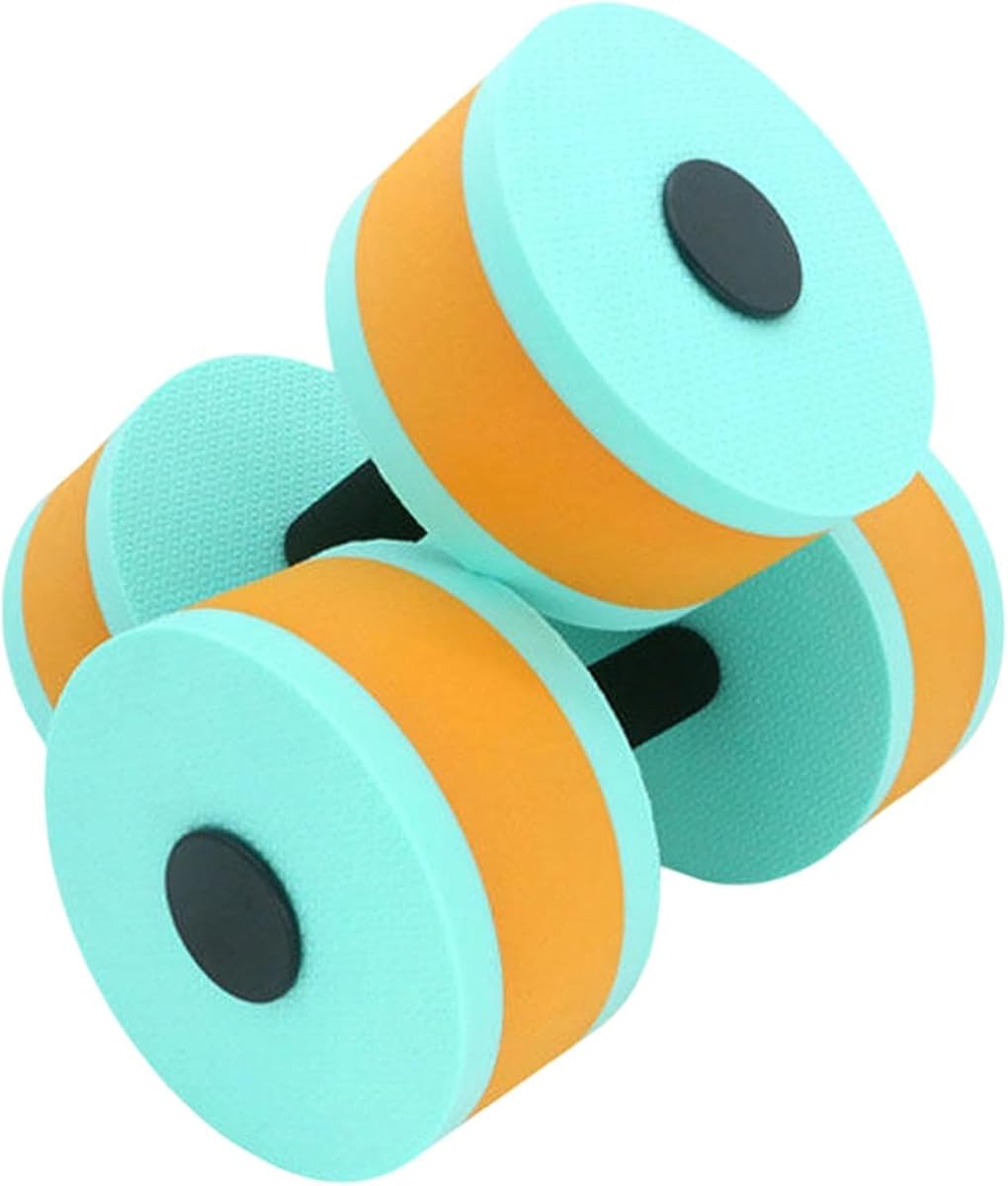 Water Exercise Dumbbells, Aquatic Fitness Weights, Pool Trainer | Density EVA Foam, 2-Piece Set, 10.63 x 5.91 x 5.91 Inches, for Swimming Water Aerobics Strength Training Fitness