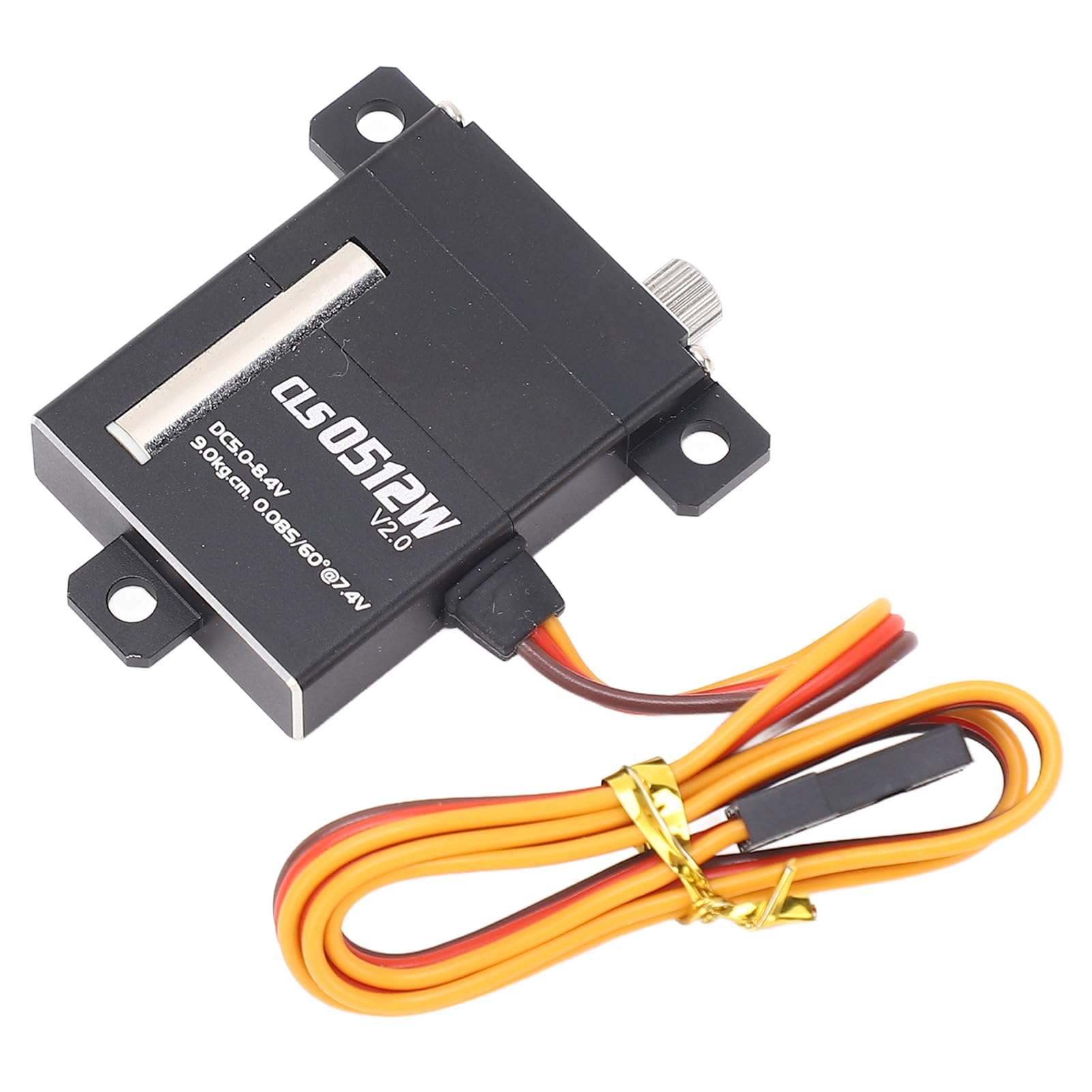 Alomejor Servo RC de aleación de aluminio de alto par con 5 brazos, torsión de 9 kg para robots, coches, aviones y robots inteligentes