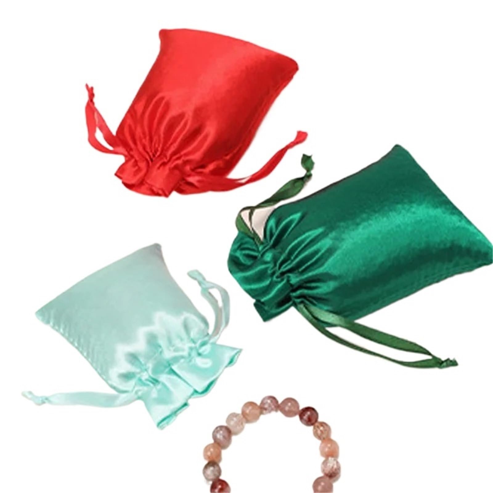 Pochette Cadeau 50 sacs à cordon en satin