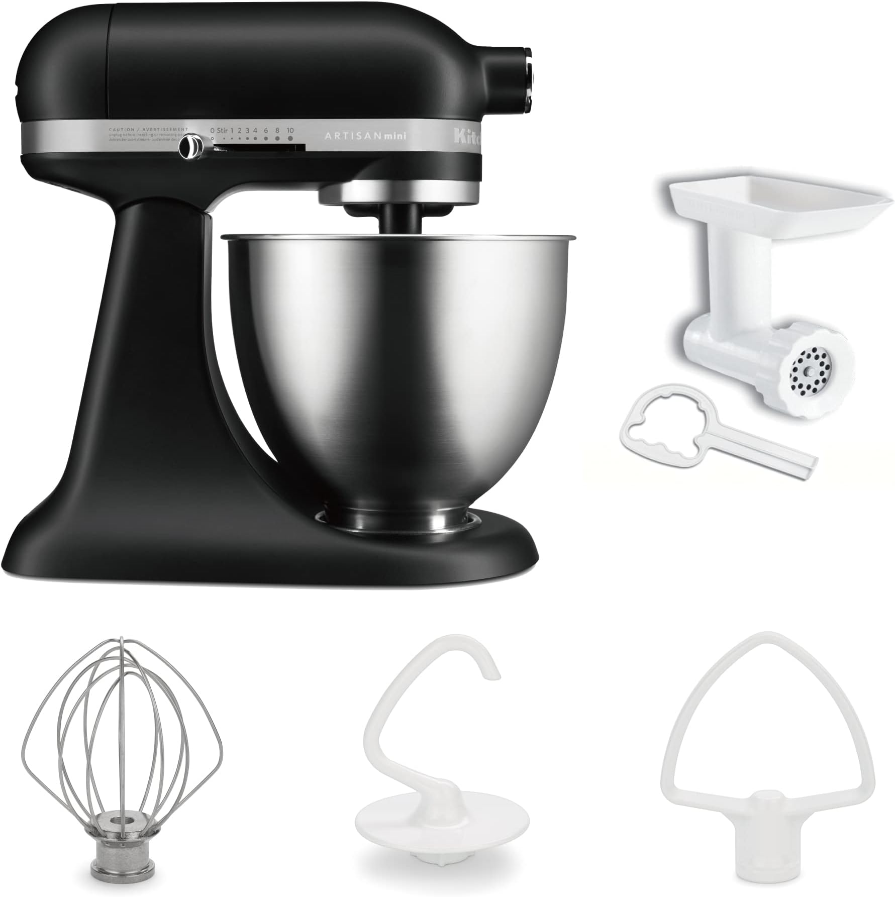 Amazon 業務用スタンドミキサー 卓上ミキサー スタンドミキサー 8L大容量 7段階速度調節 低騒音 1200W 一台三役 こね