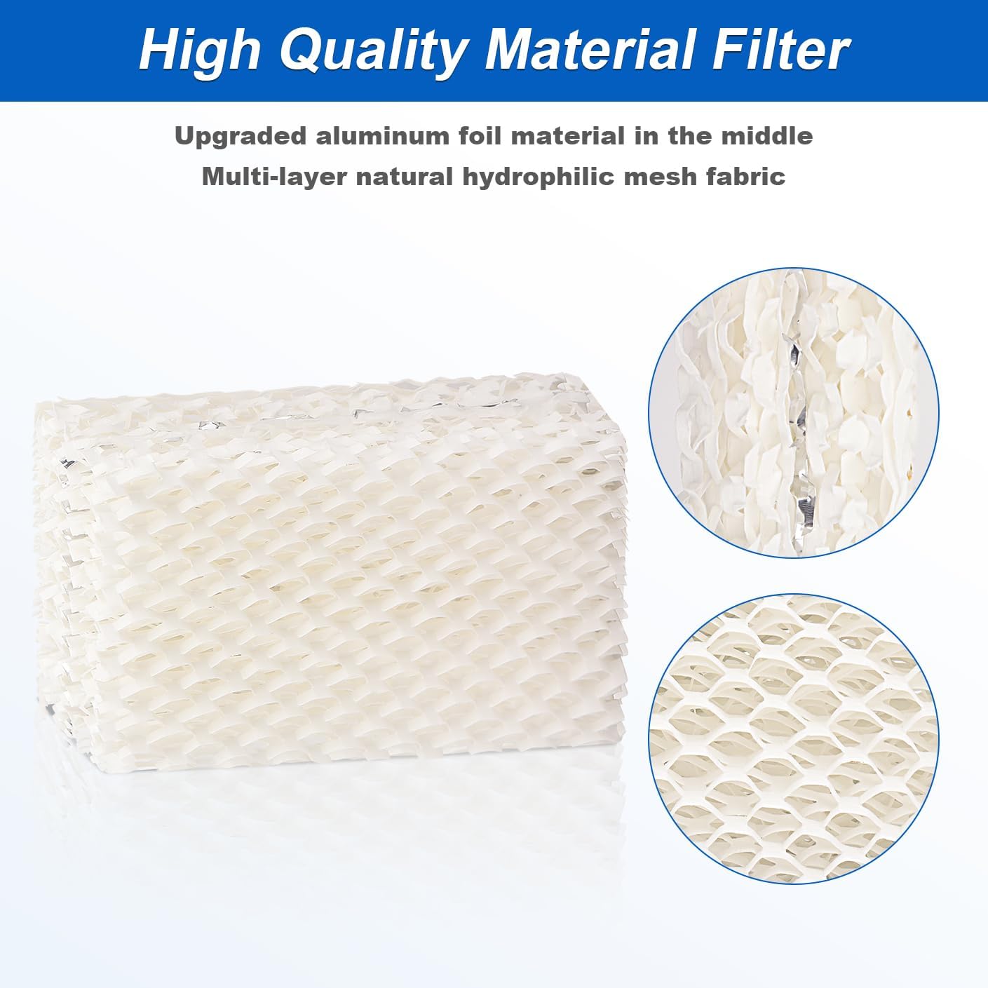 Sgizoku WF813 Humidifier Filters Compatible with Equate EQWF813 PCWF813 Relion RCM832 RCM-832N Protec RWF813 EQ-2119-UL PCCM-832N Cool Mist Humidifiers - Replacement Wick Filter 3 Pack
