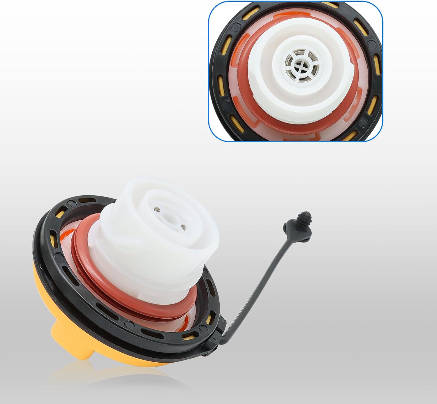 E85 Gas Cap Fuel Cap 8L3Z-9030-C FC1052 Compatible with 2008-2017 Ford F-150 F-250 F-350 Super Duty Crown Victoria Lincoln Town Car Mercury Grand Marquis Twist-On Fuel Tank Cap