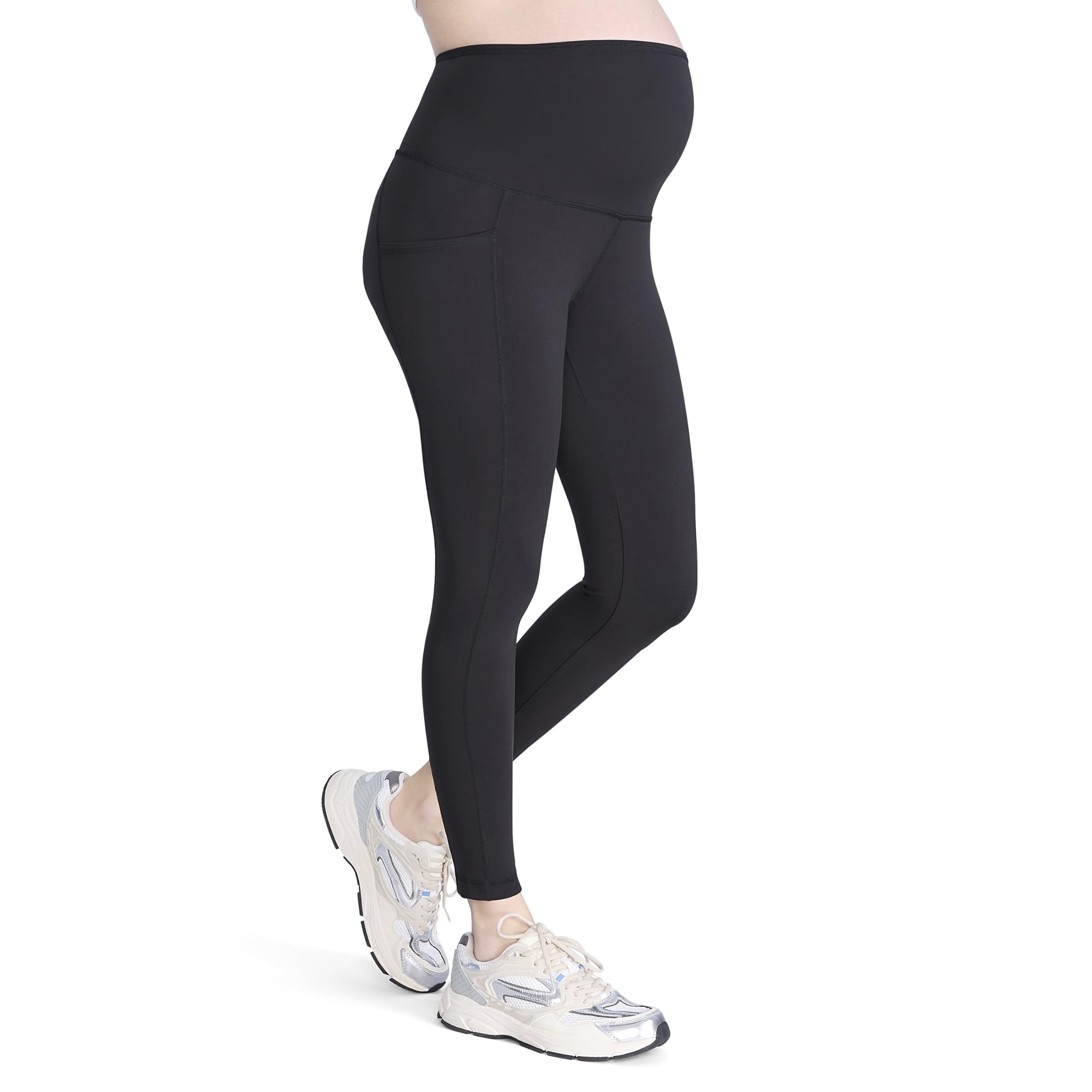 Motherhood Maternity Damen Aktive Schwangerschafts-und Postpartum Taschen Leggings