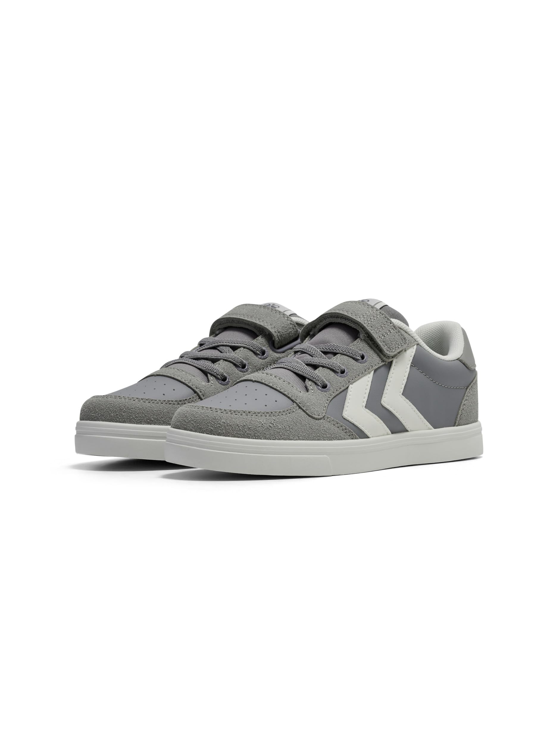 hummel Slimmer Stadil Leather Low JR Trainers, Alloy, 27 EU, Alloy, 9.5 UK Child