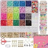 EDECOR 5000+ Cuentas para Pulseras, Kit para Hacer Pulseras, Kit de Cuentas, Kit Completo para Hacer Pulseras y Collares,...