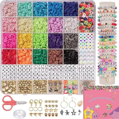 EDECOR 5000+ Cuentas para Pulseras, Kit para Hacer Pulseras, Kit de Cuentas, Kit...