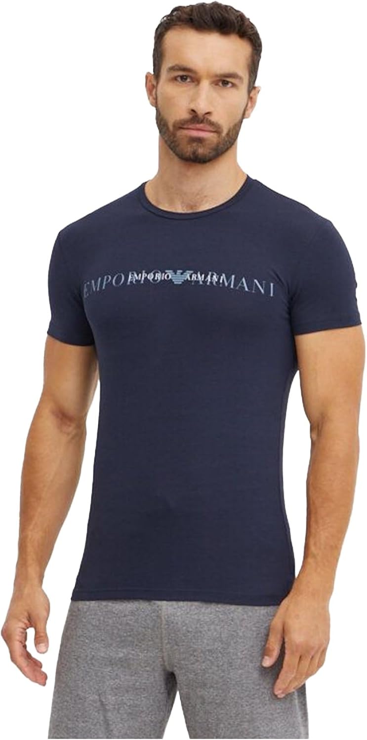 Emporio Armani Men's Crew Neck T-Shirt, Black