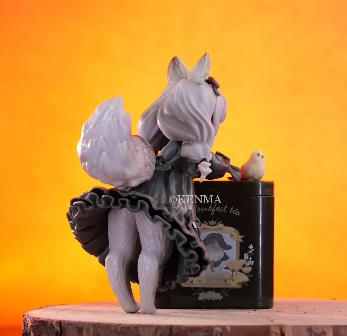 KENMA Anime Figure Tea Time Cats RIBOSE Star Action Figures Cute