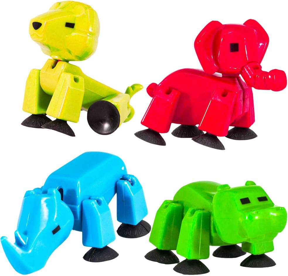 Stikbot Safari Pets Set Pack of 4 Stikbots Toys Animals Family