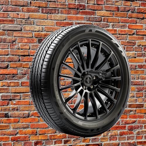 Boat Trailer Spare Tire Mount for Utility Trailer Spare Tire Holder Wall Mount for Enclosed Trailers, Cargo Race Box Trailers, Trucks, Vans, Garages, Warehouses and Semis Black