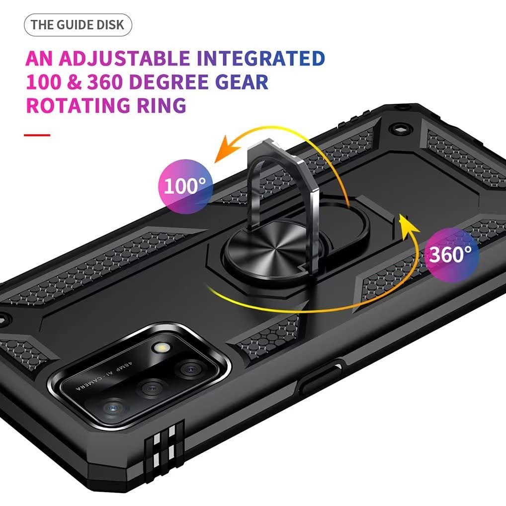 Custodia SEAHAI Per Xiaomi Redmi Note 12S 4G, Antiurto Con Supporto Pieghevole Nascosto, Robust Case Verde