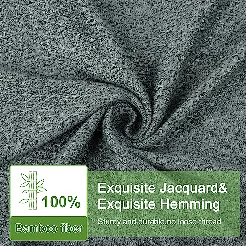 PiccoCasa Cooling Bamboo Blanket All Seasons Breathable for Hot Sleepers Soft and Lightweight for Bed Sofa Thin Blanket Summer Keep Cool Dark Gray Single 150x200cm - Image 4