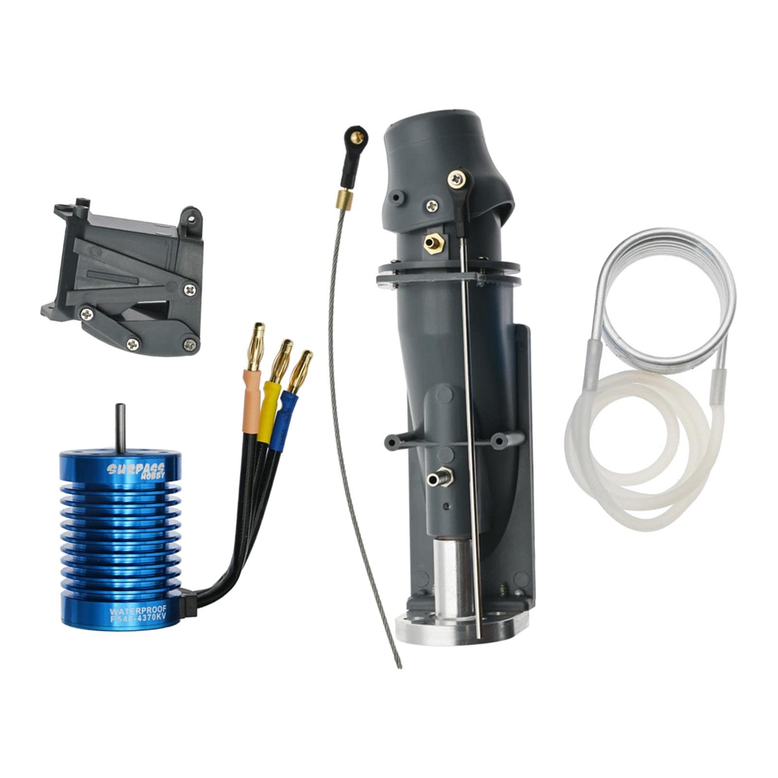 Perfeclan RC Boat Thruster Jet Pump Set 820W 66A mit 540 Brushless Motor für RC Boat Ersatzteile Ersatz DIY