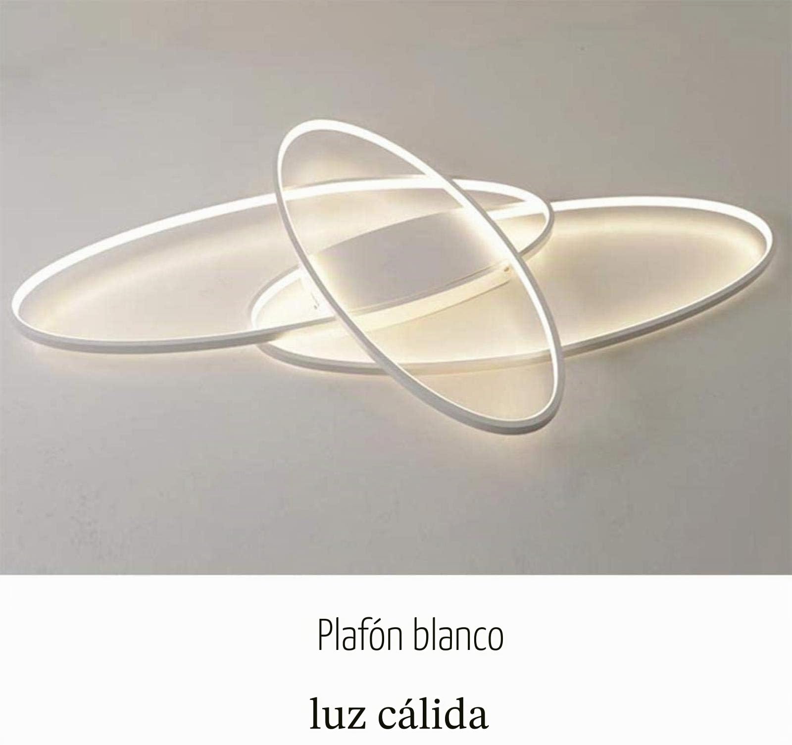 Luces de techo LED para sala de estar modernas, montaje empotrado en el techo regulable con control remoto para dormitorio, comedor, lámpara de cocina, color blanco