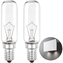 2PCS Cooker Hood Light Bulbs 220V 40W E14 T22 Tungsten Lamp Dimmable Warm White 2700K 360  Beam Angle 350LM Small Edison Screw Light Bulbs for Cooker Hood Extractor Fan Sewing Machine Desk Lamp [Energy Class A]