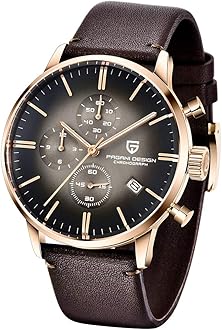 LACZ DENTON Pagani Design PD2720k Quartz Chronograph Sports Watch - Waterproof Stainless Steel Business and Casual Watch for Men