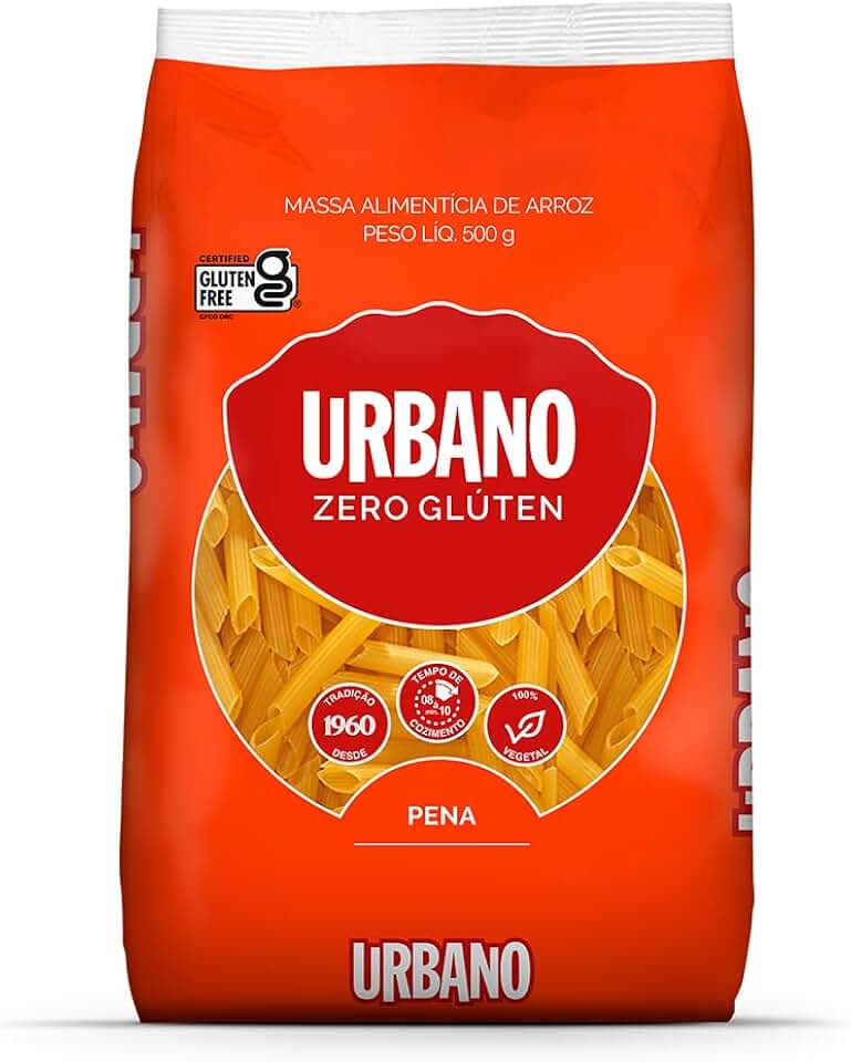 Urbano, Macarrão de Arroz, Pena, Zero Glúten - 500g