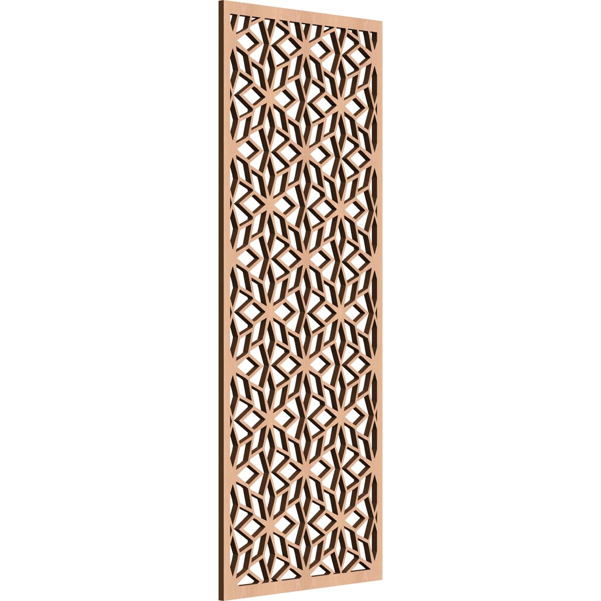 Lake Decorative Pierced Fretwork Wood Wall Panels, 11 3/8"W x 29 3/8"H x 1/4"T, Alder