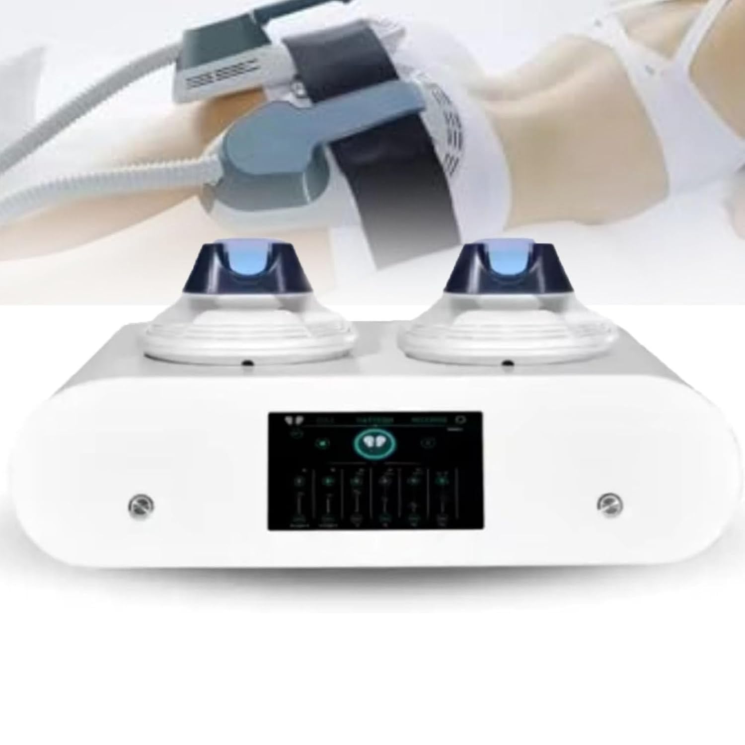 Macchina per Modellare Il Corpo,Macchina per Dimagrire E Sviluppare I Muscoli,Stimolatore Muscolare 2800W con RF,per Rafforzare I Muscoli di Braccia,Addominali,Gambe E Fianchi Withoutrf