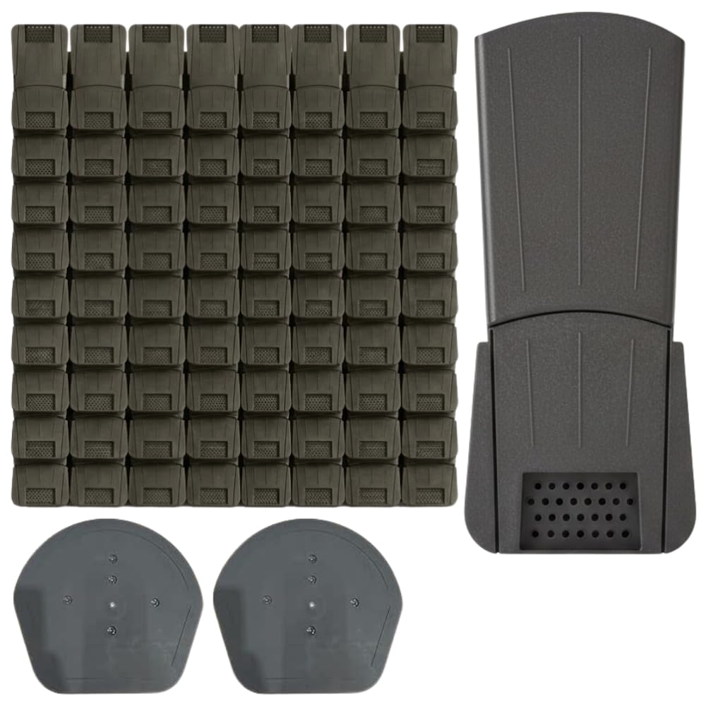 SHMOX Universal Dry Verge Roofing Tiles Units | Dry Verge Roof Edging for Gable and Apex roof,Black (Pack of 100)