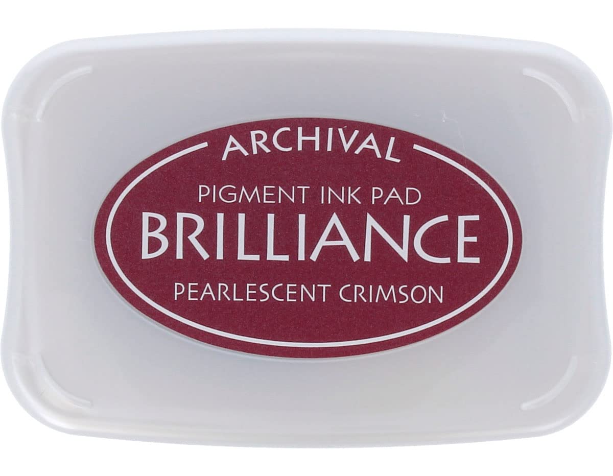 Tsukineko Brilliance Ink Pad, Pearlescent Crimson — image 1
