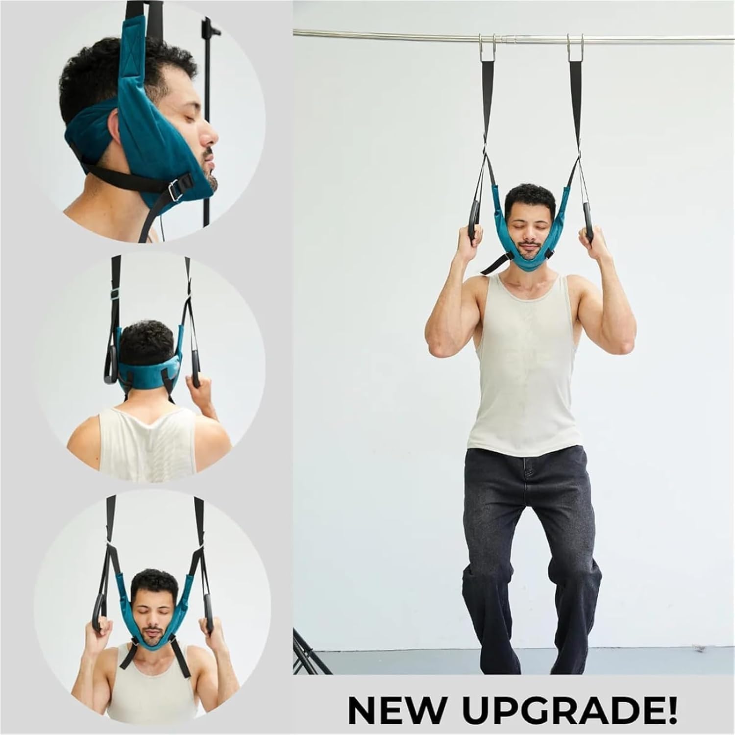 Neck Stretcher Cervical Traction Device for Spine Decompression, Portable Hammock for Home, Office, or Travel