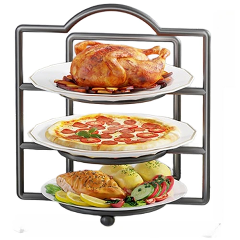 Estante organizador para colgar platos en la pared y ahorrar espacio moderno