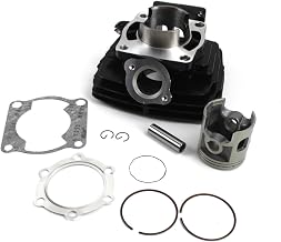 SINOCMP Cylinder Piston Gasket Top End Rebuild Kit for Yamaha DT175 Engine 1979-81 Spare Parts(66mm)