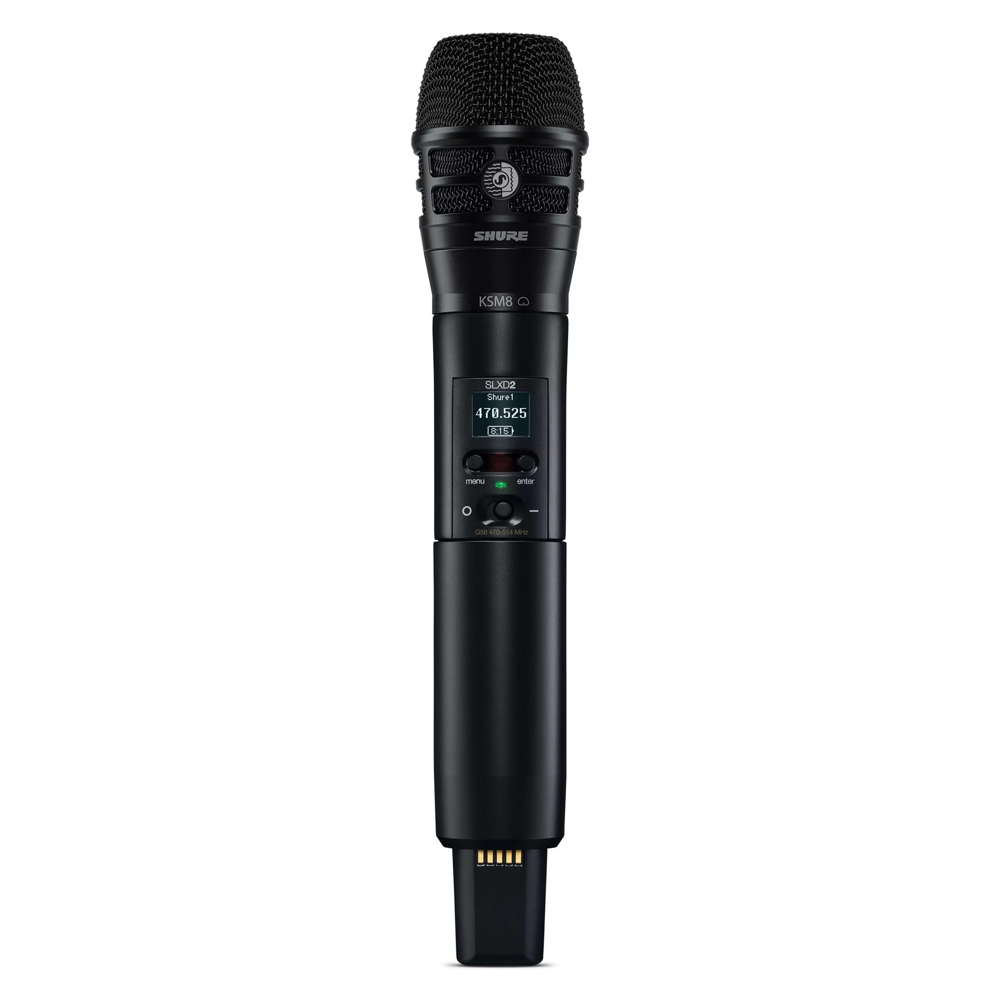 Shure SLXD2/K8B Handheld Transmitter with KSM8 Black Vocal Mic