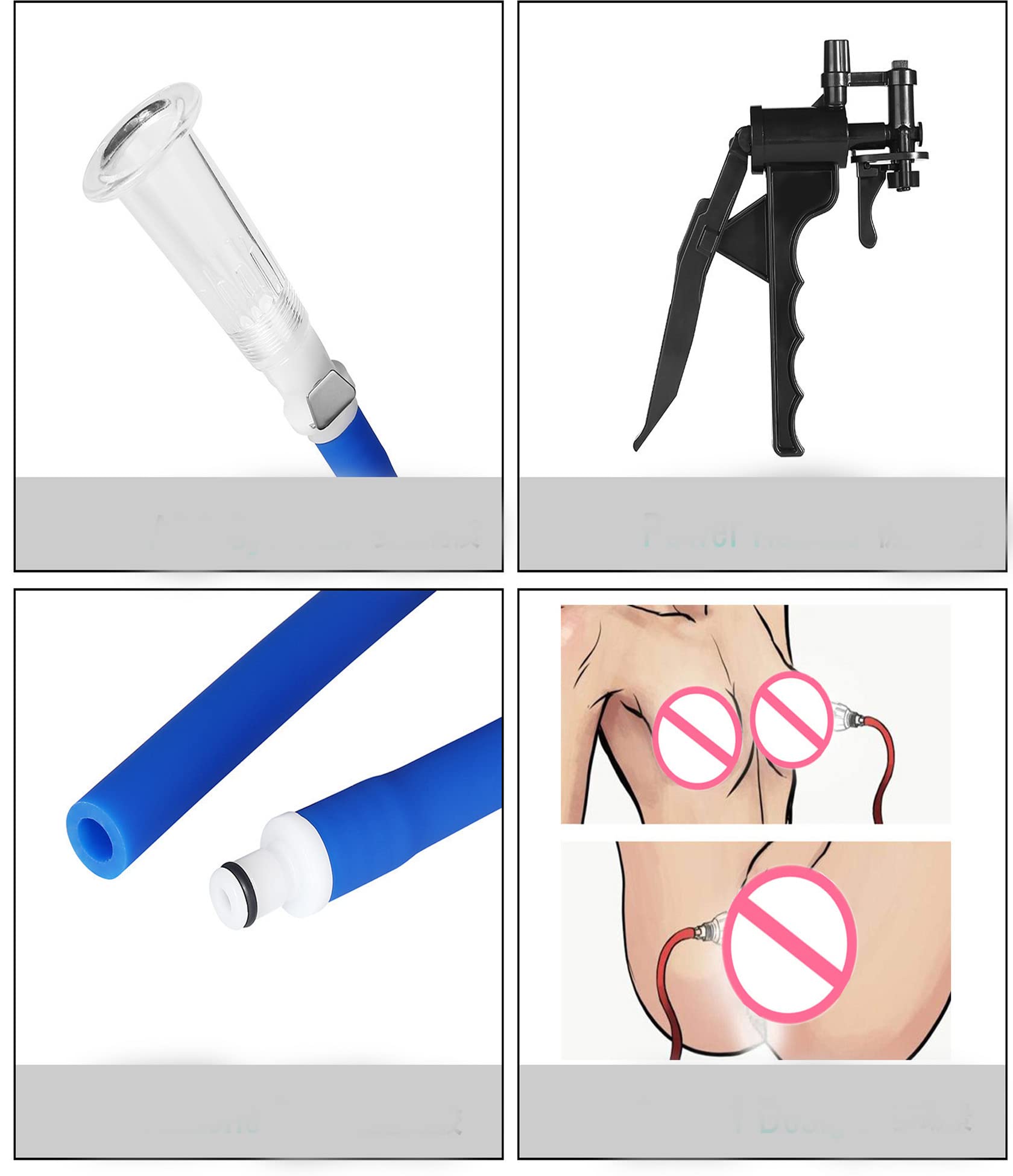 JINGHUA3 Suceur de Mamelon Tire-Lait sous Vide Ventouses de Sein Agrandissement du Sein Stimulateur de Mamelon de Clitoris du Sein Stimulateur Fétiche Masturbateur Masseur de Sein BDSM Jouet Sexuel