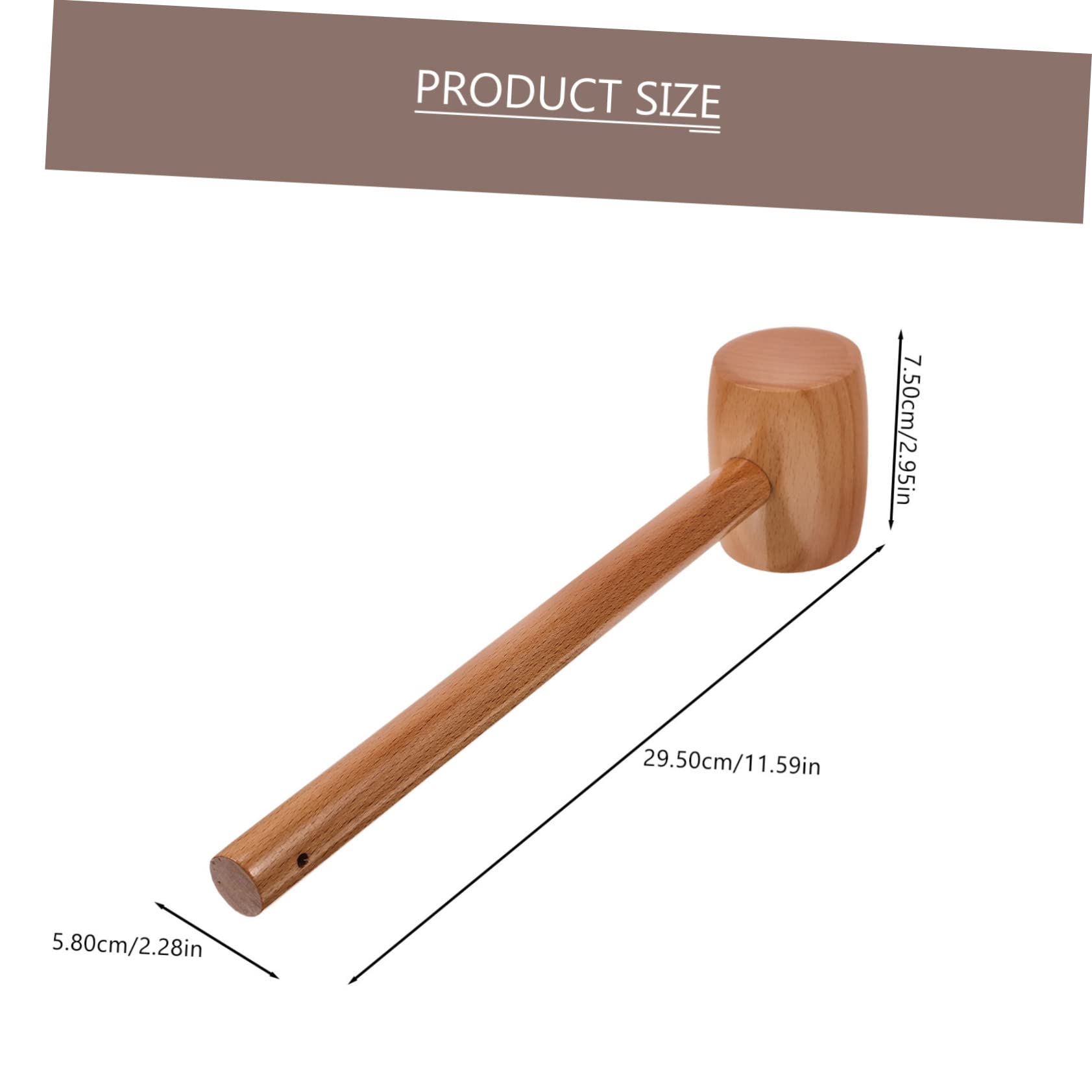 JOINPAYA Multifunctional Egg Hammer Wooden Mallet Toy Mini Wooden Hammers for Kids En Hummer Easter Hammer