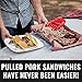 Grillaholics BBQ Meat Shredder Claws - Wolverine Style Ultra-Sharp Blades Quickly Lift Handle & Shred Meats - Best Dishwasher Safe Bear Claw Pulled Pork Meat Shredders in BBQ Grill Accessories (Black)