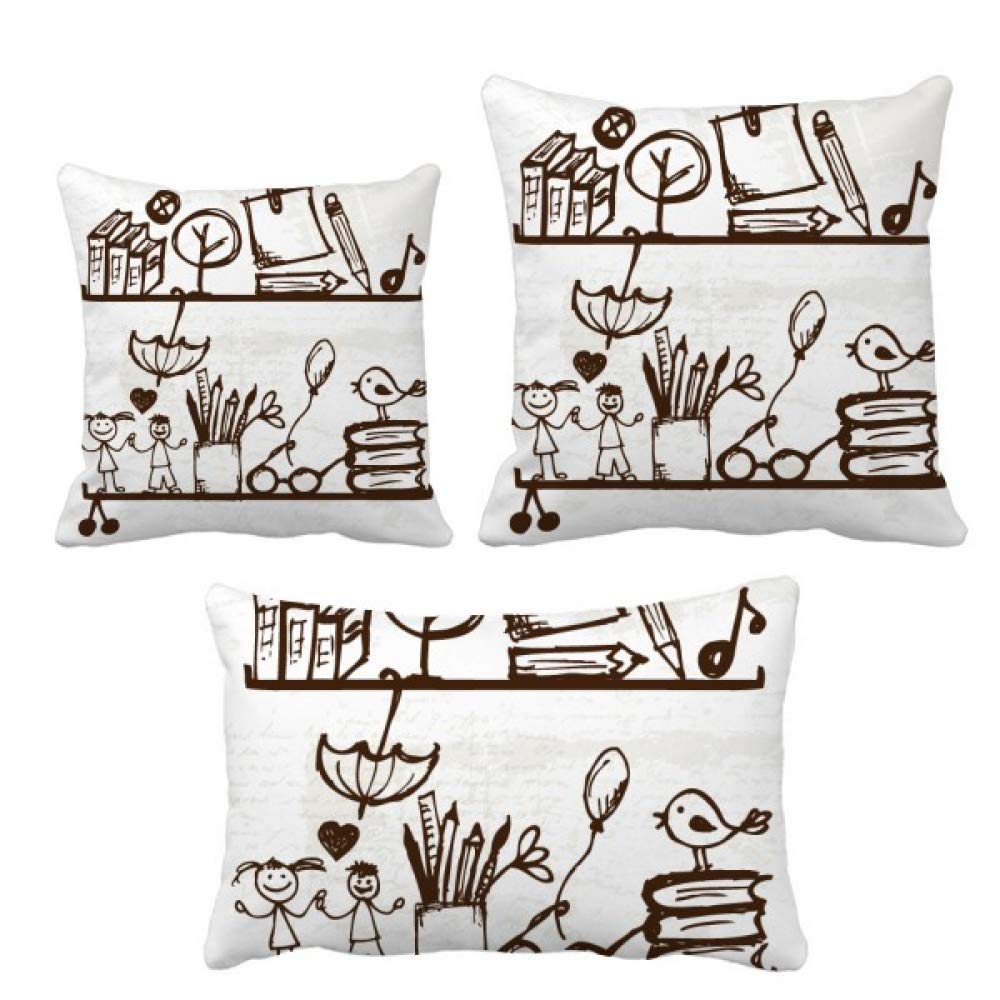 Ensemble de coussins pour enfant DIYthinker décoration de canapé salon chambre