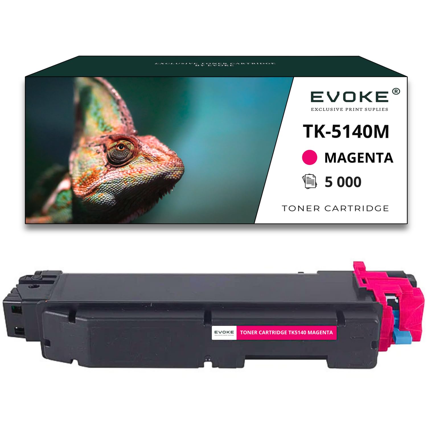 EVOKE TK5140 TK-5140 Toner Kompatybilny z Kyocera M6030 M6530 P6130 (Zestaw CMYK) 22000 Stron