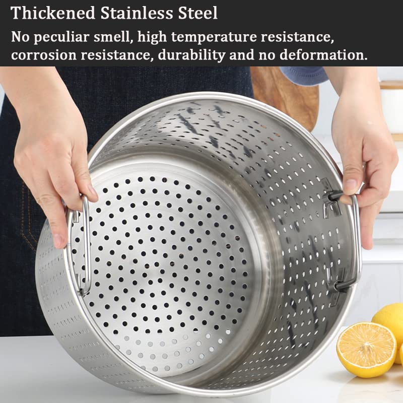Marmite robuste en acier inoxydable de grande capacité 45QT avec panier - 3