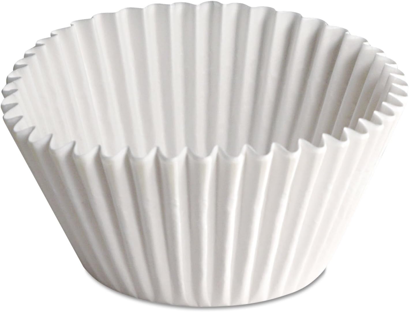 Hoffmaster HFM610070 Fluted Bake Cups 2 1/4 dia x 1 7/8h White 500/Pack 20 Pack/Carton