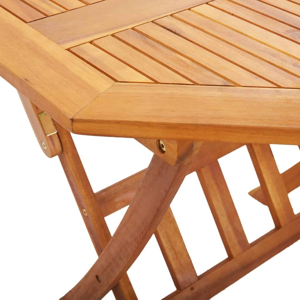 Folding Patio Table,Coffee Tables,Tea Tables,Camping Tables,Party Tables,Portable,Display Tables,Console Tables,Snack Tables,for Balcony,Terrace,Dining Room, 53.1"x33.5"x29.5" Solid Wood Acacia