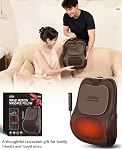 3D Deep Back Massager with 3 Heat Levels– Up & Down Kneading Shiatsu Massager, Electric Lower Back Massage Pillow for Home Use, Office, & Car, Gifts for Women& Men Mom Dad (Brown)