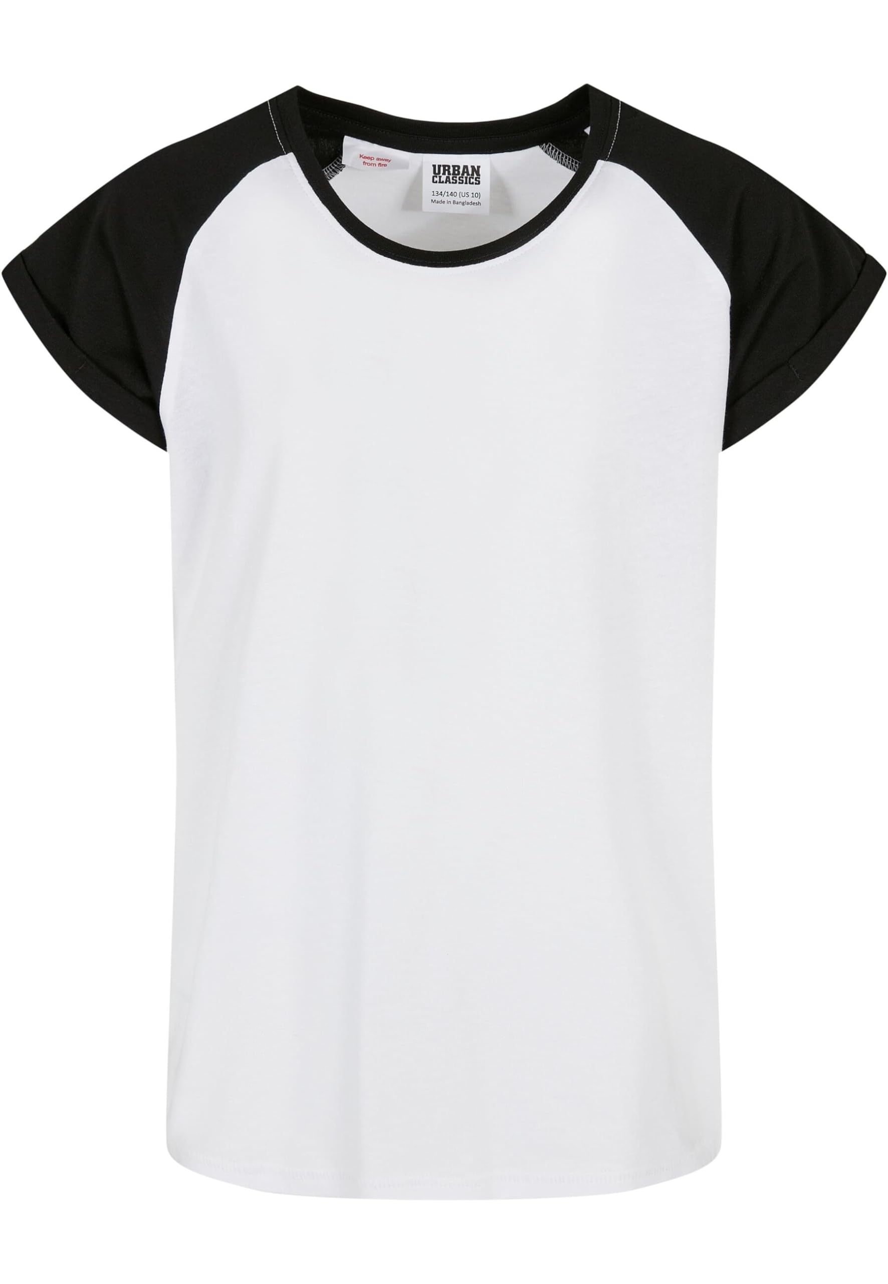 Urban Classics Boys 3-Tone Hoody, Colour Block Hoodie, Sizes 110/116-158/164, White/Black, 158