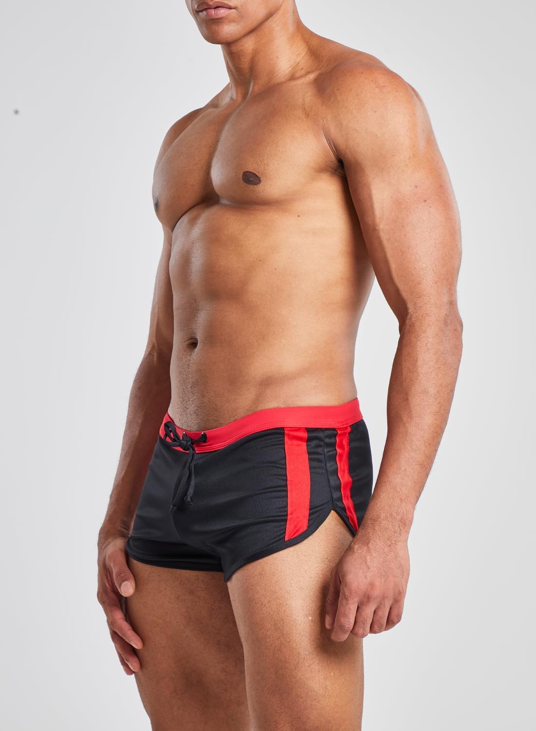 MIZOK Mens 3" Colorblock Workout Running Shorts Bodybuilding Gym Quick Dry Athletic Shorts - Image 4