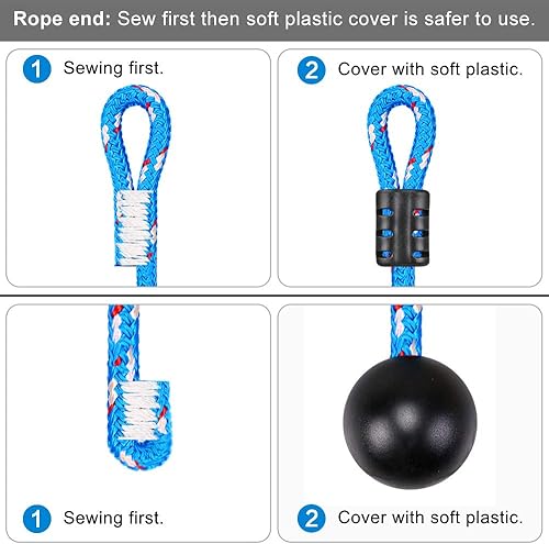 Miniatura 2 de BeneLabel 2 barras de obstáculos Ninja Monkey, barras de carrera de obstáculos, juego al aire libre, carrera de obstáculos para equipo de