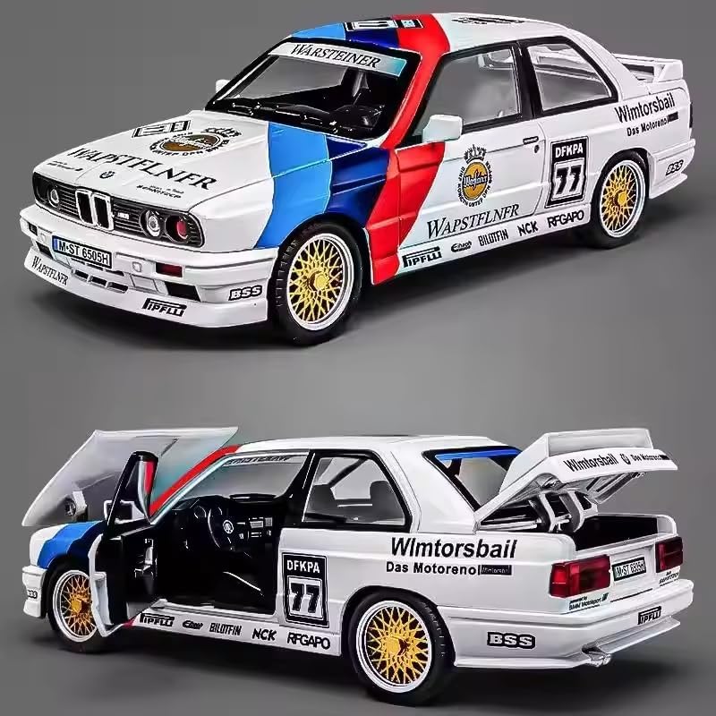 Image of Scale 1:24 B-M-W M3 Tracking Version Car Alloy Die-Cast Model Pull-Back Metal Car Toy With Light & Sound Best Gifts Toys Kids, Multicolor